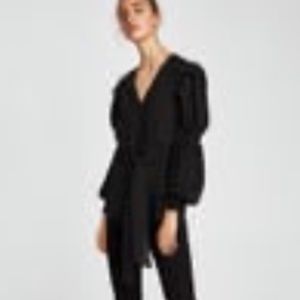 ZARA Polka Dot Shirt with Bow